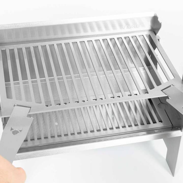 FENNEK 2.0 Holzkohlegrill (Silber)