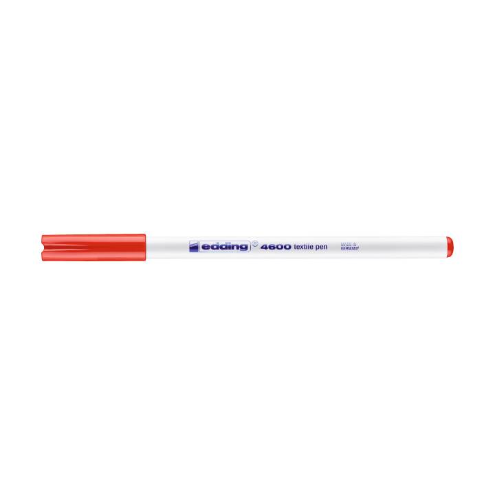 EDDING Textilmarker T-Shirt-Pen 4600 (Rot, 1 Stück)