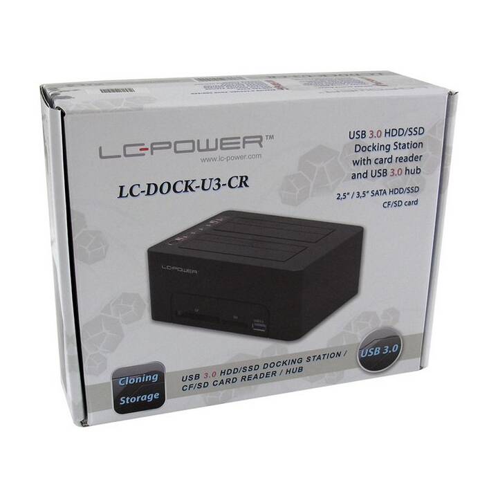 LC POWER Stations d'accueil LC-DOCK-U3-CR (SATA, USB 3.0)