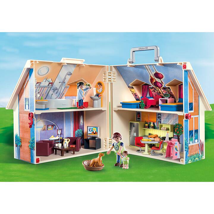PLAYMOBIL Dollhouse Casa delle Bambole Portatile (70985)