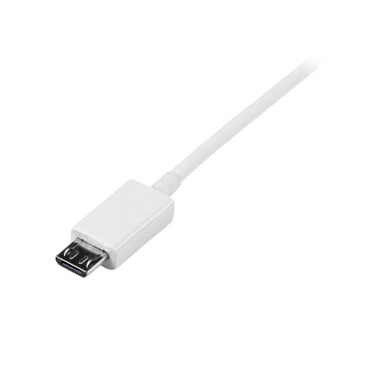 STARTECH.COM 2m USB 2.0 A vers Micro USB B Câble - Blanc