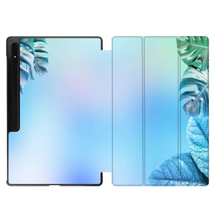 EG coque pour Samsung Galaxy Tab S8 Ultra 14.6" (2022) - Bleu - Feuille