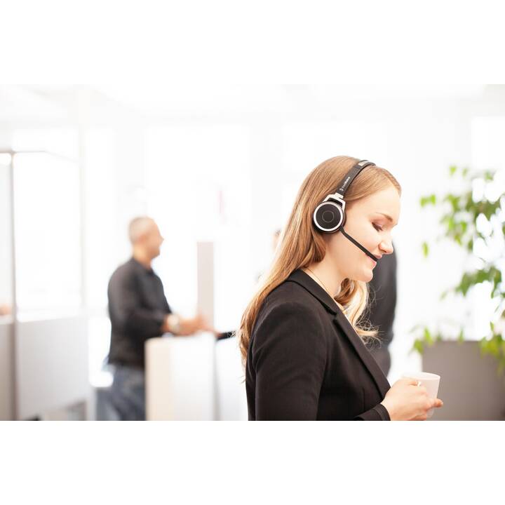 FREEVOICE Office Headset Space Stereo NC BTS (On-Ear, Kabellos, Schwarz)