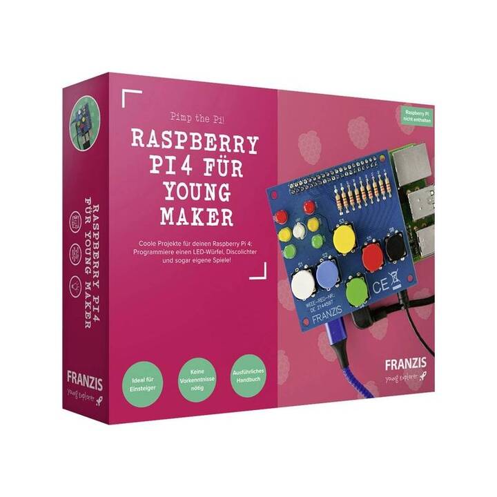 FRANZIS' VERLAG Raspberry 4 Kit di apprendimento (Elettronica ed energia)