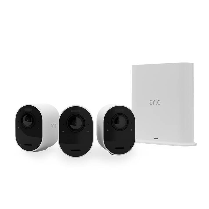 Arlo Ultra 2 Spotlight Caméra, Pack de 3 caméras