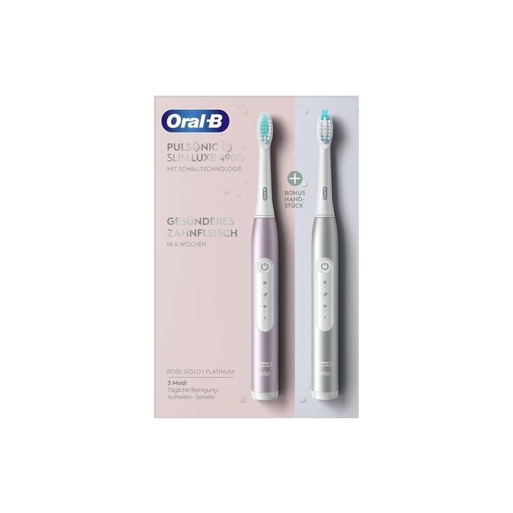 ORAL-B Pulsonic Slim Luxe 4900 (Argent, Rose)