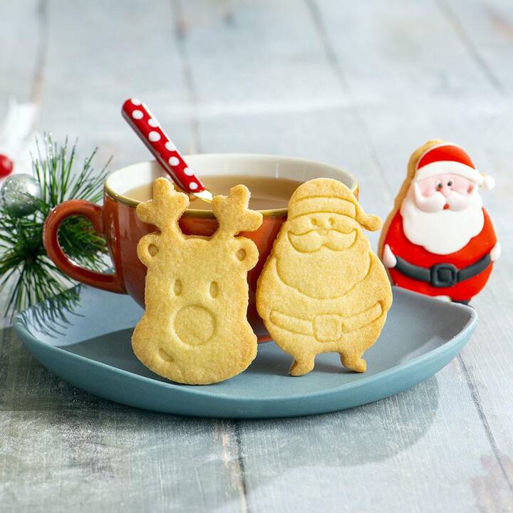 DECORA Emporte-piéces biscuits (Animal, Père Noël, 2 pièce)