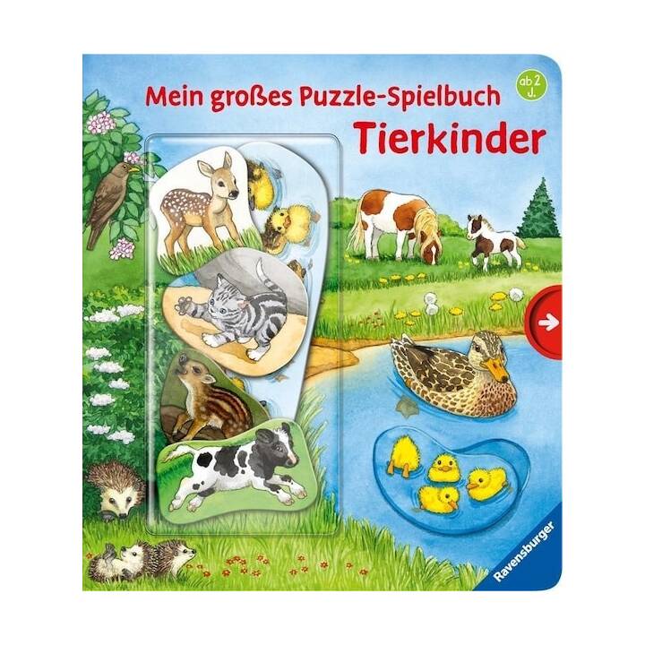 Mein großes Puzzle-Spielbuch: Tierkinder