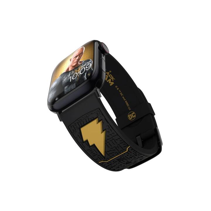 MOBY FOX Black Adam Bracelet (Apple Watch 45 mm / 40 mm / 41 mm / 38 mm / 42 mm / 49 mm / 44 mm, Noir, Doré)