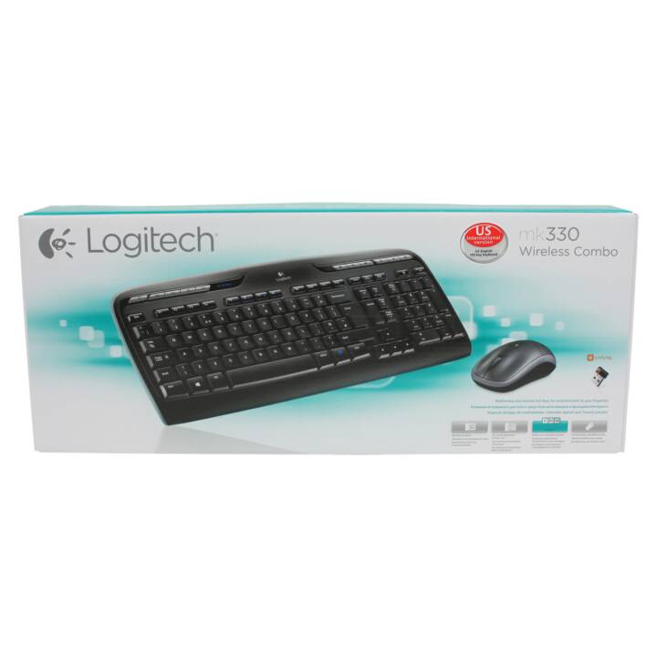 LOGITECH LGT-MK330-US (USB, Inghilterra, Senza fili)