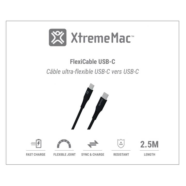 XTREMEMAC Flexi Câble (Fiche USB 3.0 de type C, 0.25 m)