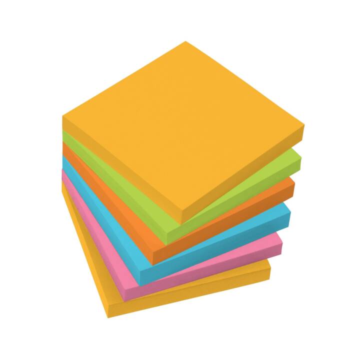 SIGEL Blocchetti memo (6 x 100 foglio, Giallo, Arancione, Verde, Blu, Pink)