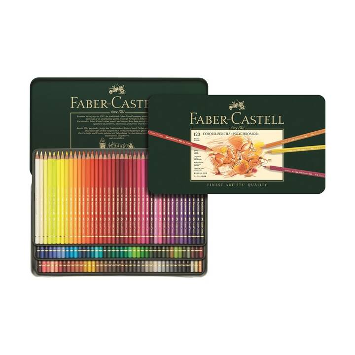 FABER-CASTELL Crayons de couleur (Multicolore, 120 pièce)