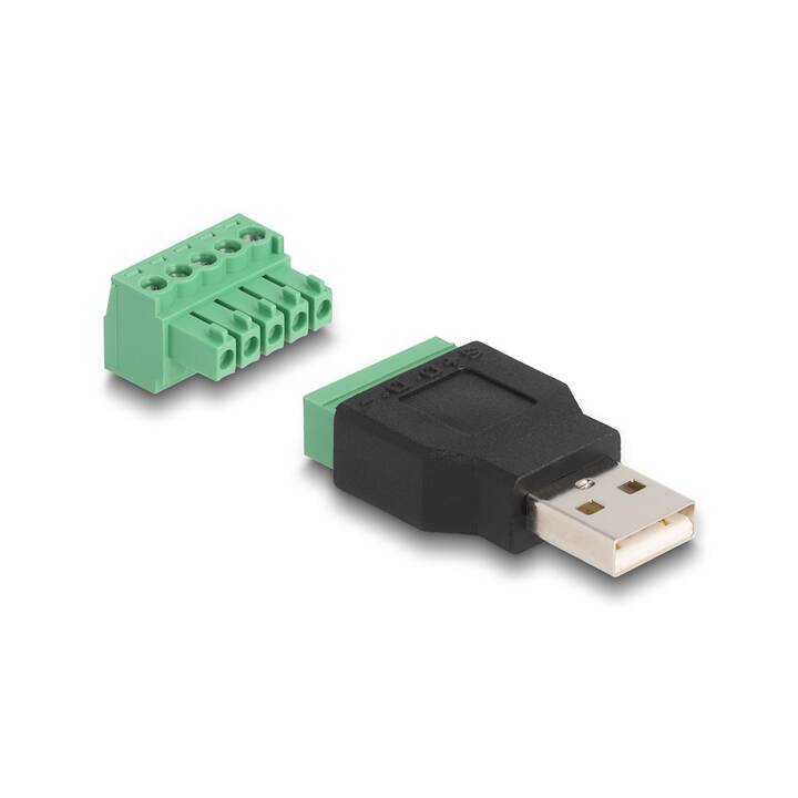 DELOCK Adapter (USB 2.0 Typ-A, Terminalblock)