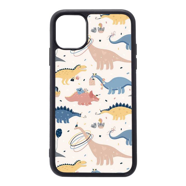 EG cover posteriore per iPhone 11 6.1" (2019) - beige - dinosauro