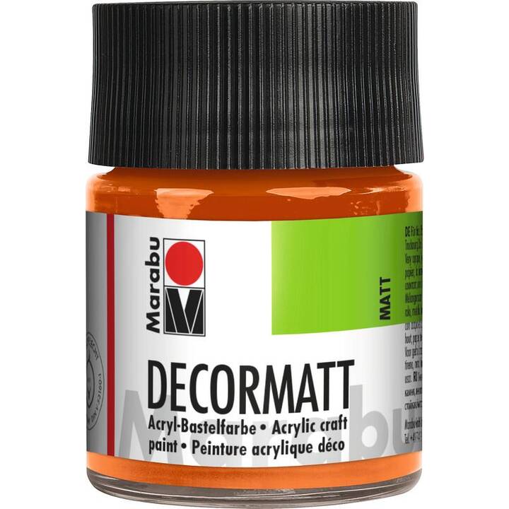 MARABU Acrylfarbe Decormatt (50 ml, Orange)