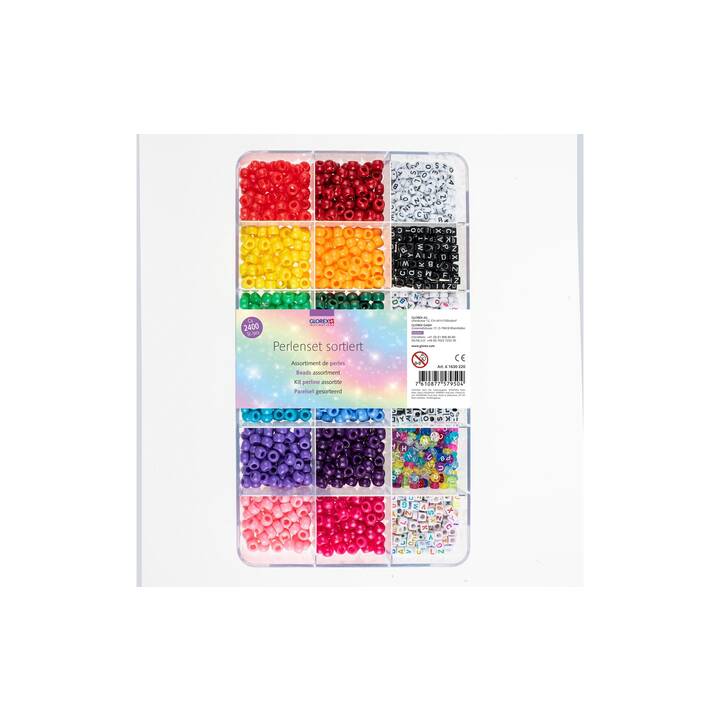 GLOREX Perle (2400 pezzo, Perle, Multicolore)