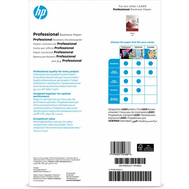 HP Kopierpapier (150 Blatt, A4, 200 g/m2)