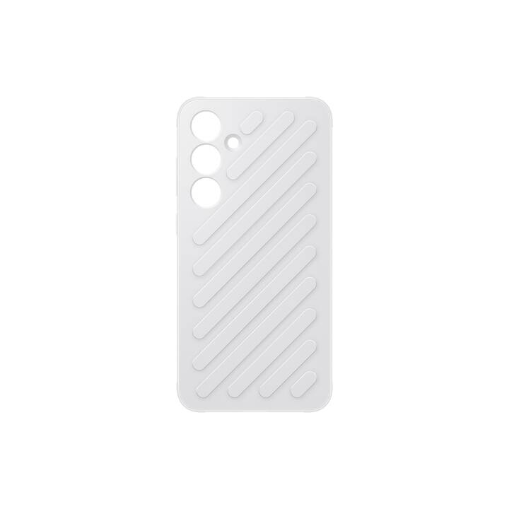 SAMSUNG Backcover Shield Case (Galaxy S24+, Sans motif, Gris clair)