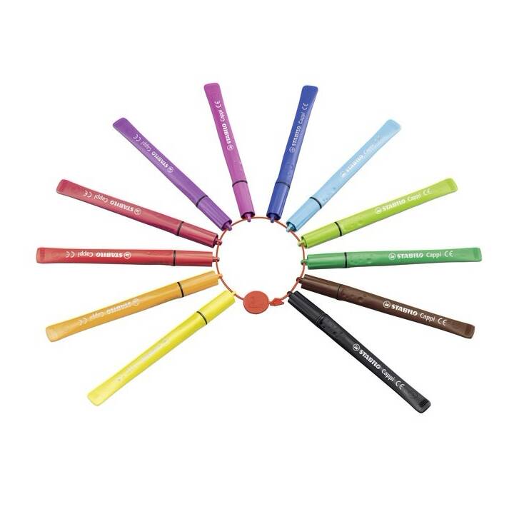 STABILO Cappi Crayon feutre (Multicolore, 12 pièce)