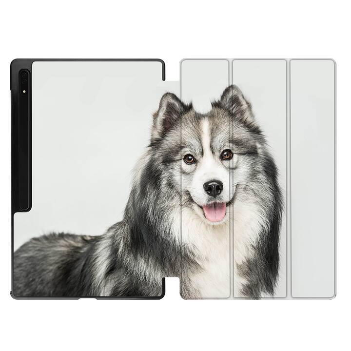 EG Hülle für Samsung Galaxy Tab S8 Ultra 14.6" (2022) - Grau - Hunde