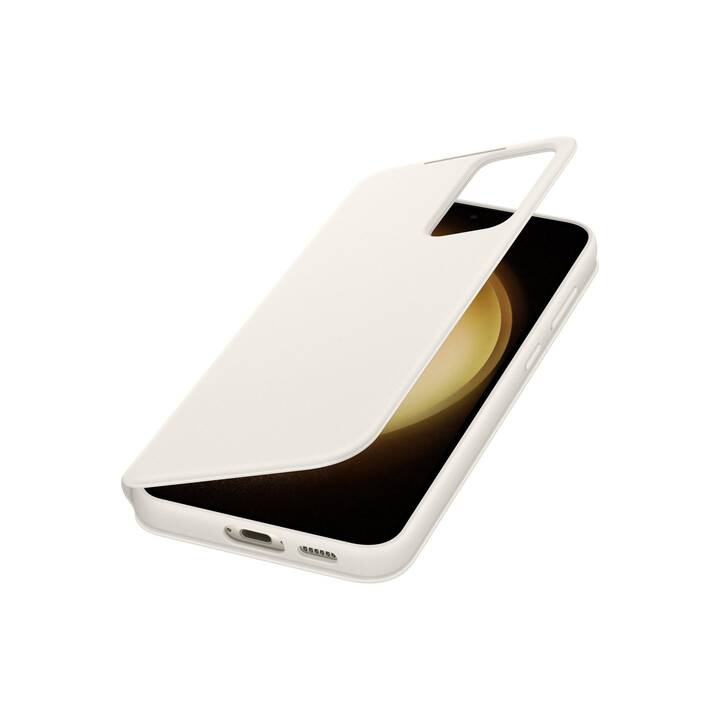 SAMSUNG Flipcover Smart View Wallet Case (Galaxy S23+, Creme)