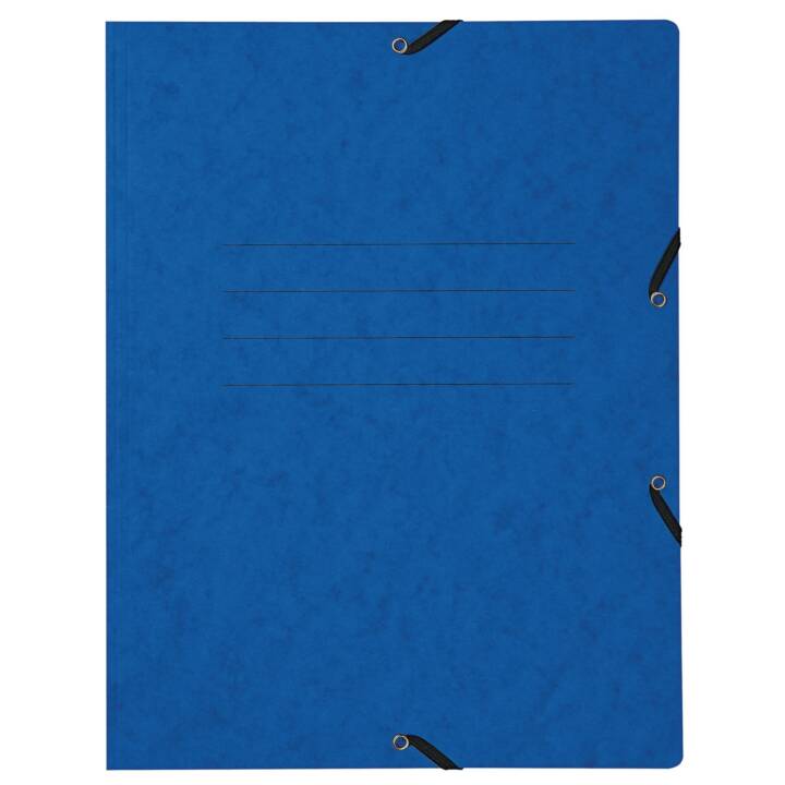 BIELLA Gummizugmappe (Blau, A4, 200 Blatt)