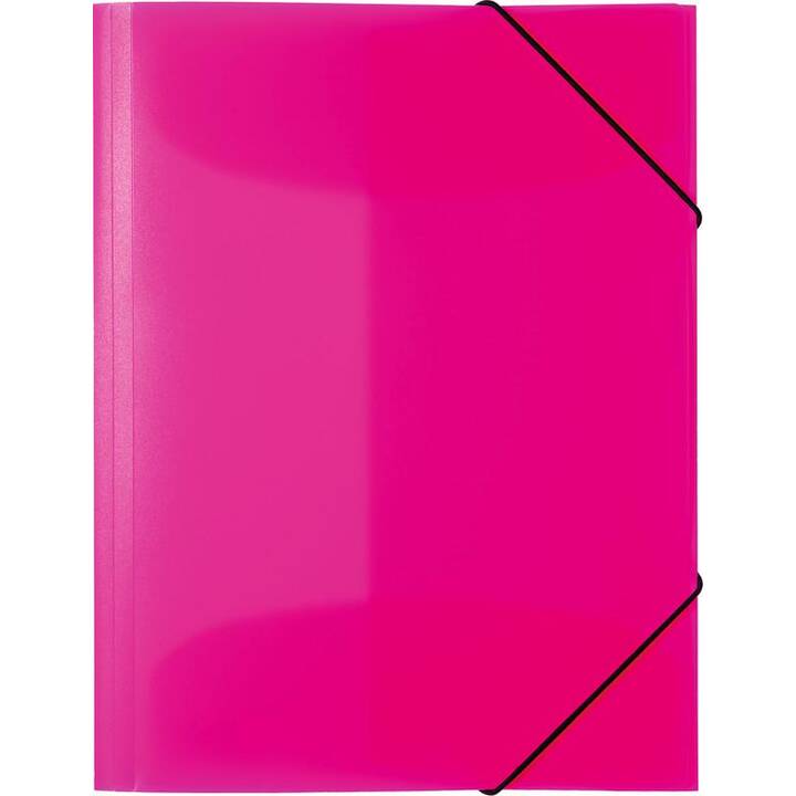 HERMA Cartellina con elastico (Rosa fluo, A4, 1 pezzo)