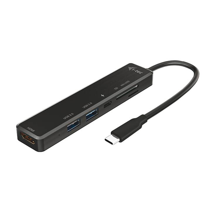 I-TEC Stazione d'aggancio Travel Easy Dock (HDMI, USB 2.0, USB 3.0, Orificio di carico USB)