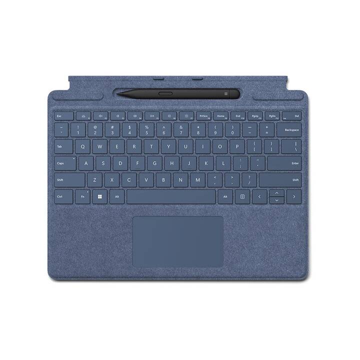 MICROSOFT Surface Pro Signature Keyboard + Slim Pen2 Type Cover (13", Surface Pro 8, Surface Pro 9, Surface Pro X, Blu zaffiro)