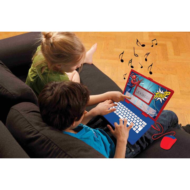 LEXIBOOK Computer portatile per bambini Spider-Man (IT, EN)