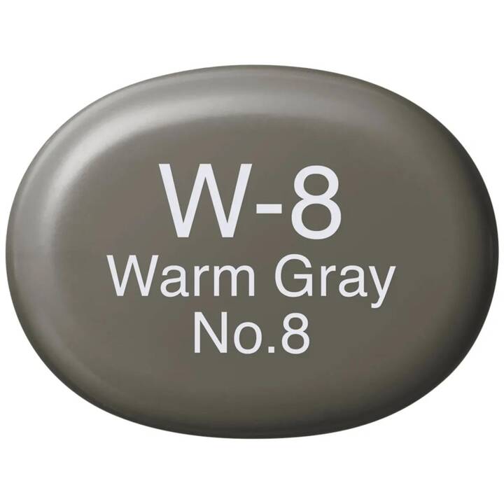 COPIC Grafikmarker Sketch W-8 Warm Grey No.8 (Warmgrau, 1 Stück)
