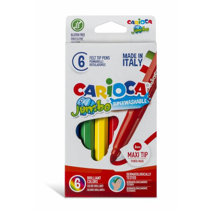 CARIOCA Crayon feutre (Multicolore, 6 pièce)