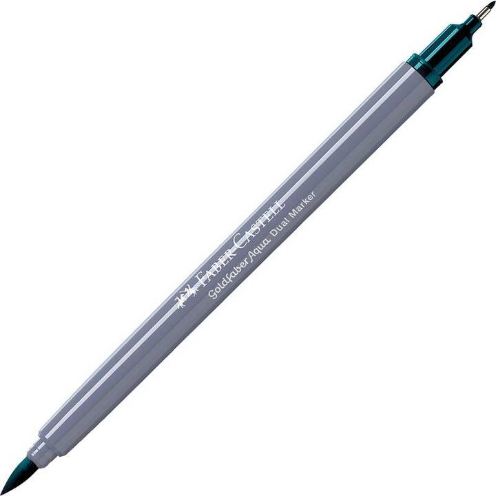 FABER-CASTELL Penna a fibra (Blu-verde, 1 pezzo)