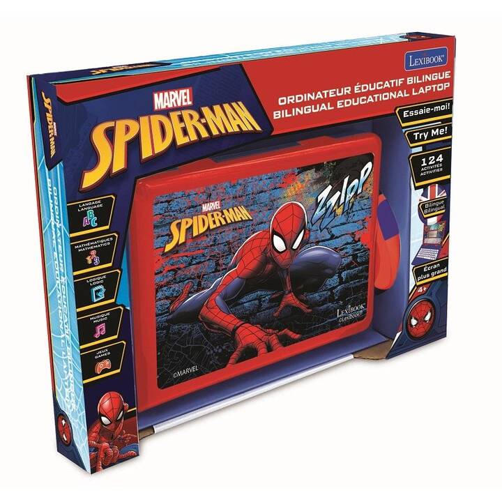 LEXIBOOK Ordinateur portable pour enfants Spider-Man (DE, EN)