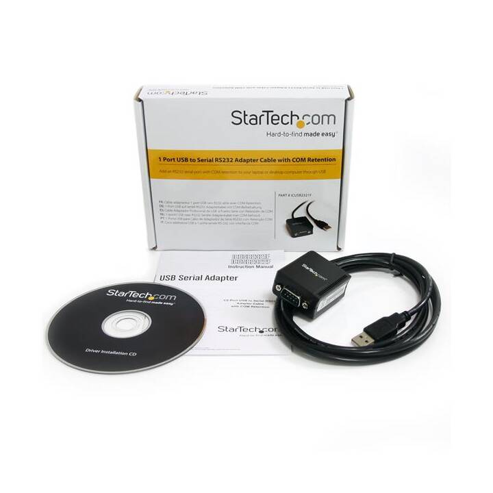 STARTECH.COM FTDI USB 2.0 auf Seriell Adapter - USB zu RS232 / DB9 Konverter (COM) - Serieller Adapter