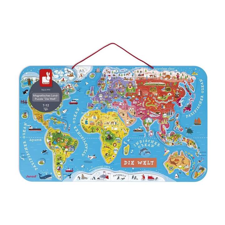 JANOD Carte du monde Puzzle (92 x)