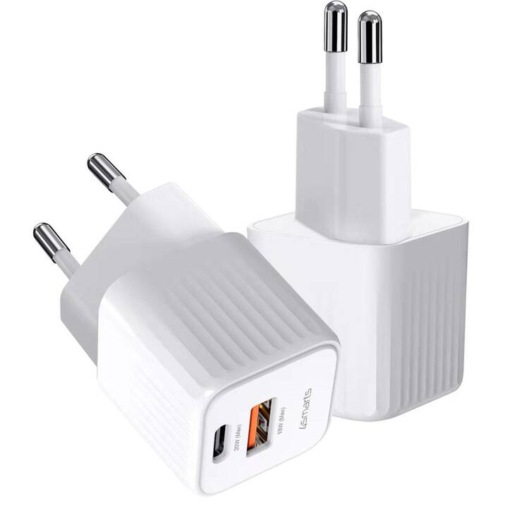 4SMARTS VoltPlug Duos Chargeur mural (USB-A, USB-C)