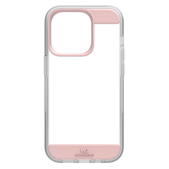 WHITE DIAMONDS Backcover Air Protection (iPhone 14 Pro, Transparente, Pink)