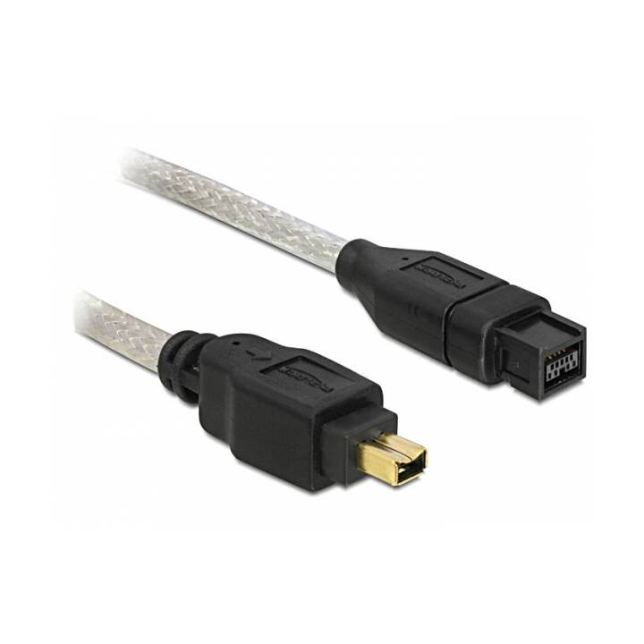 DELOCK Cavo Firewire (IEEE 1394a 4-poli, IEEE 1394b 9-poli, 3 m)