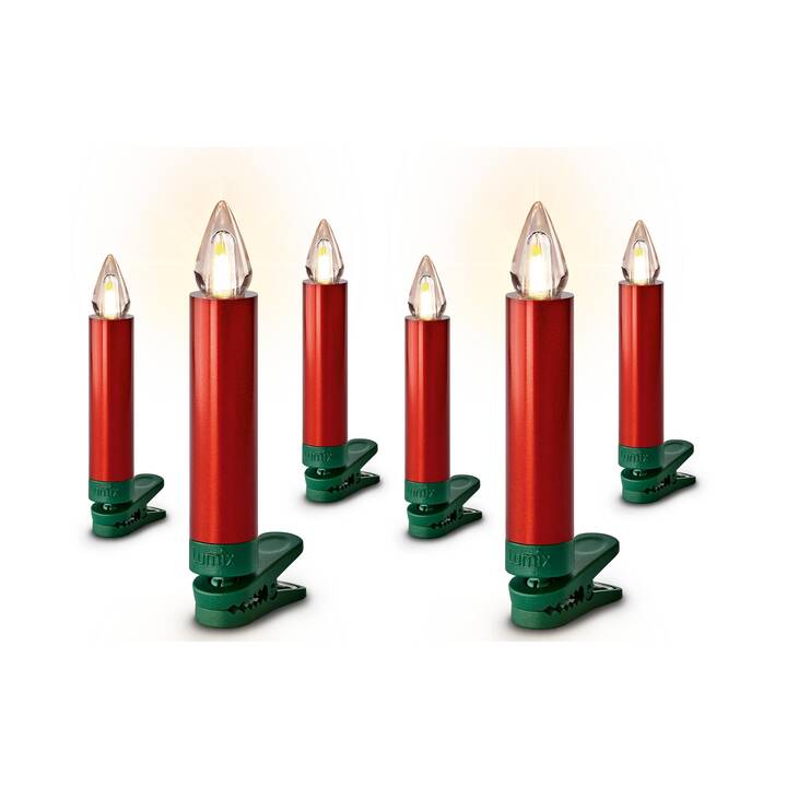LUMIX Kerzenleuchter Weihnachten SuperLight Flame (Kerze, 6 LEDs)