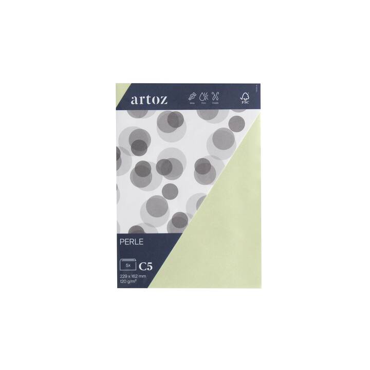 ARTOZ Enveloppes Perle (C5, 5 pièce, FSC)