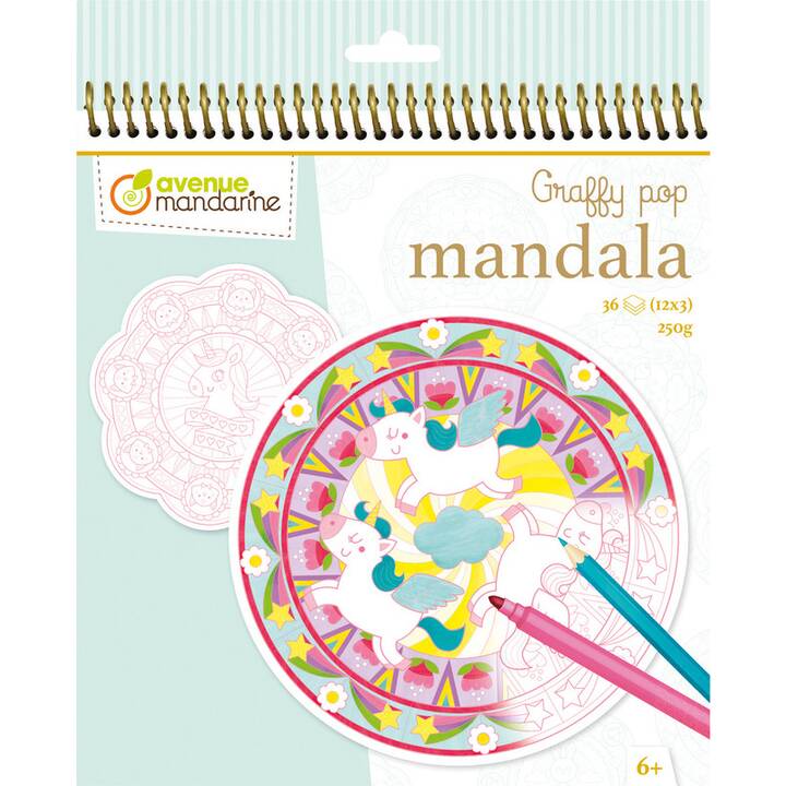 AVENUE MANDARINE Mandala Magie Livre de coloriage