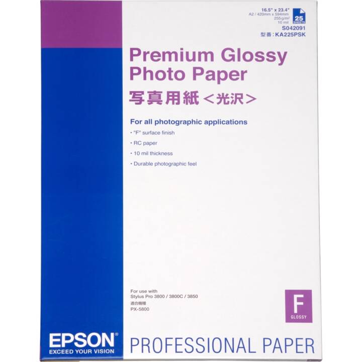 EPSON Papiers plotter Premium (A2, 255 g/m2)