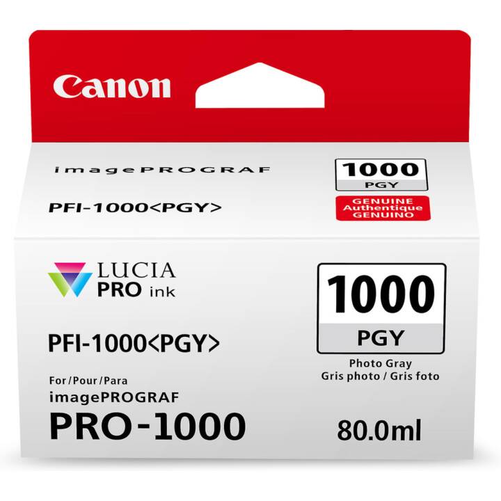 CANON PFI-1000PGY (Photo grey, 1 pièce)