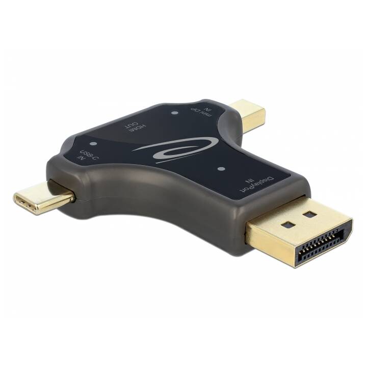 DELOCK Video-Adapter (Mini DisplayPort, DisplayPort, USB Typ-C)