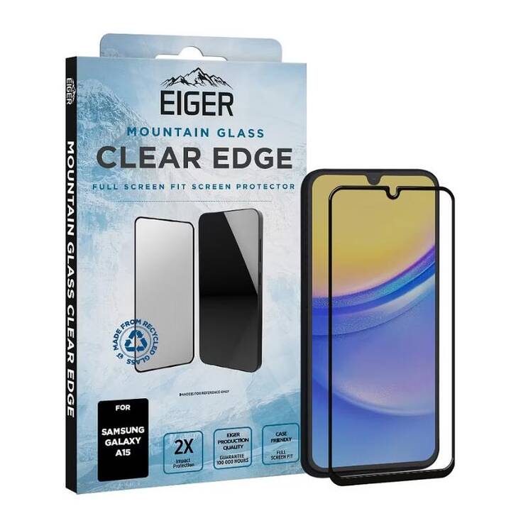 EIGER Verre de protection d'écran Clear Edge (Galaxy A15)