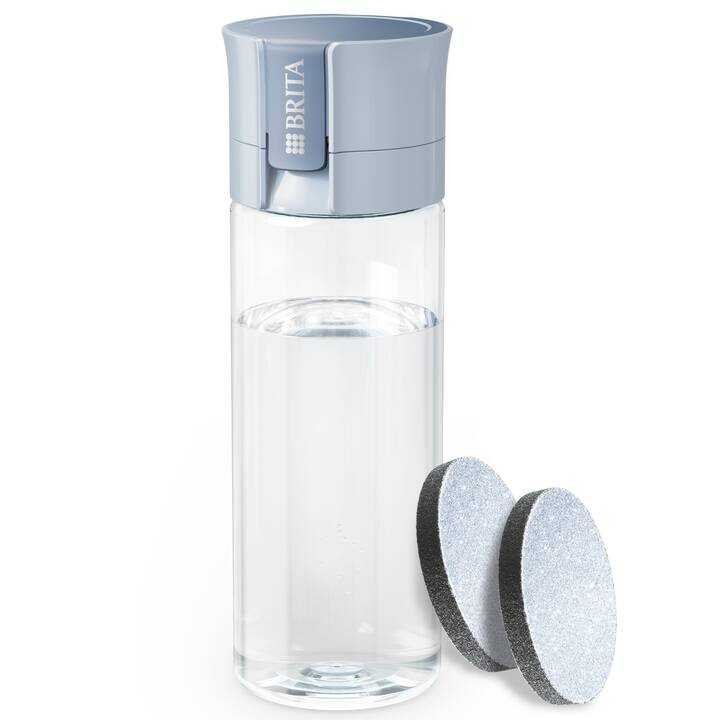 BRITA Bouteille d’eau filtrante Vital (0.6 l, Bleu clair, Bleu)