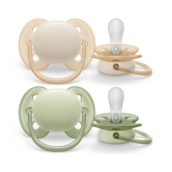 PHILIPS AVENT Nuggi Ultra Soft (Hellgrün, Beige, Grün, 0 M - 6 M)