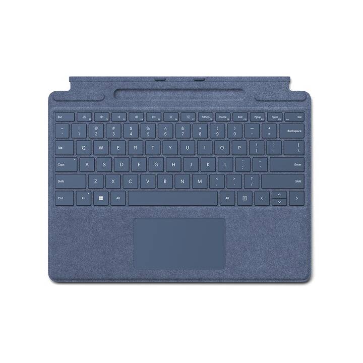 MICROSOFT Surface Pro Signature Keyboard Type Cover / Tablet Tastatur (13", Surface Pro 8, Surface Pro 9, Surface Pro X, Saphir)